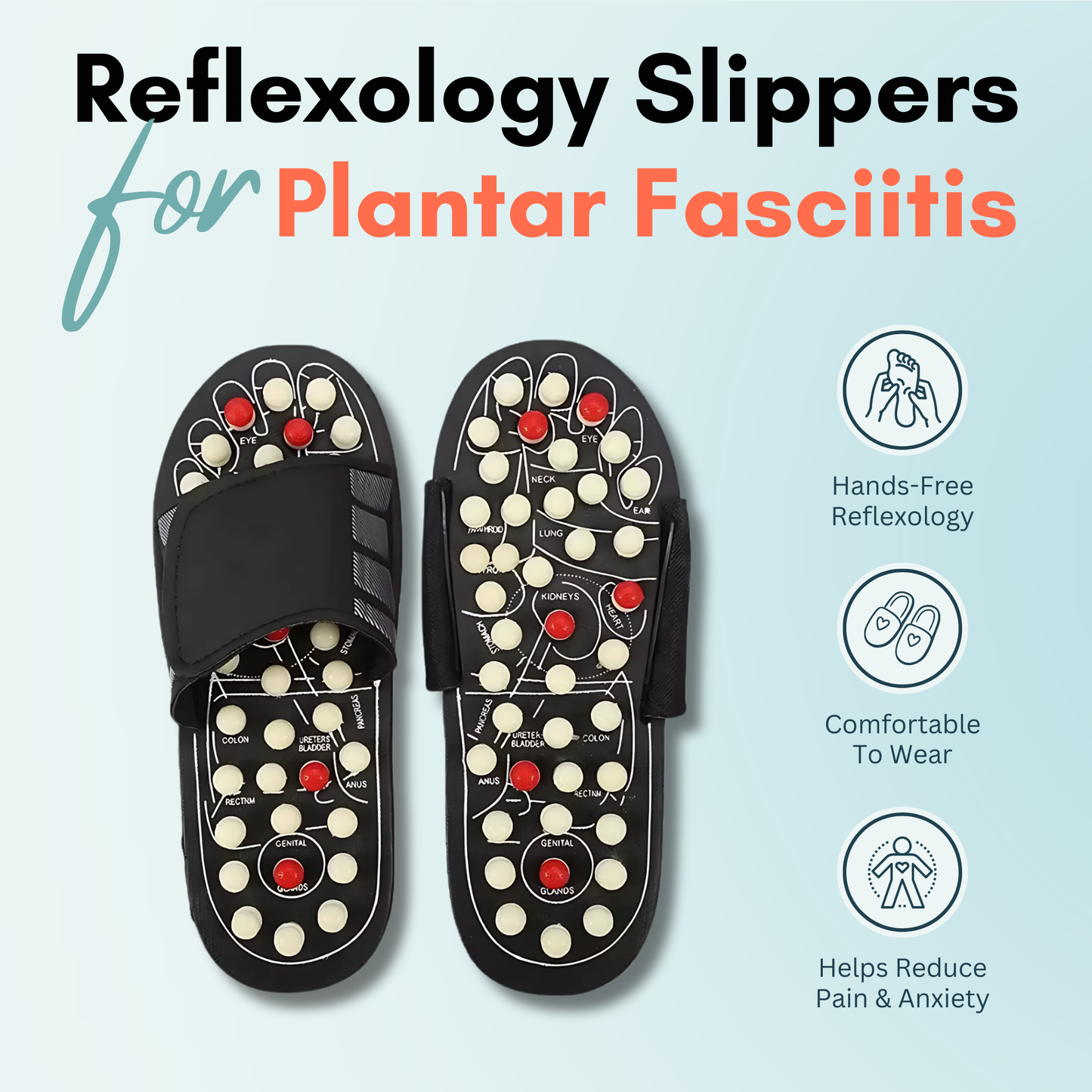 FeetyFirst™ Acupressure Massage Slippers